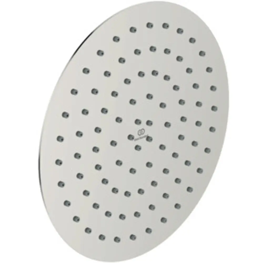 Duschkopf in runder Form mit mehreren Düsen, aus Chrom gefertigt. Produkt von Ideal Standard, geeignet für Badezimmerinstallationen.